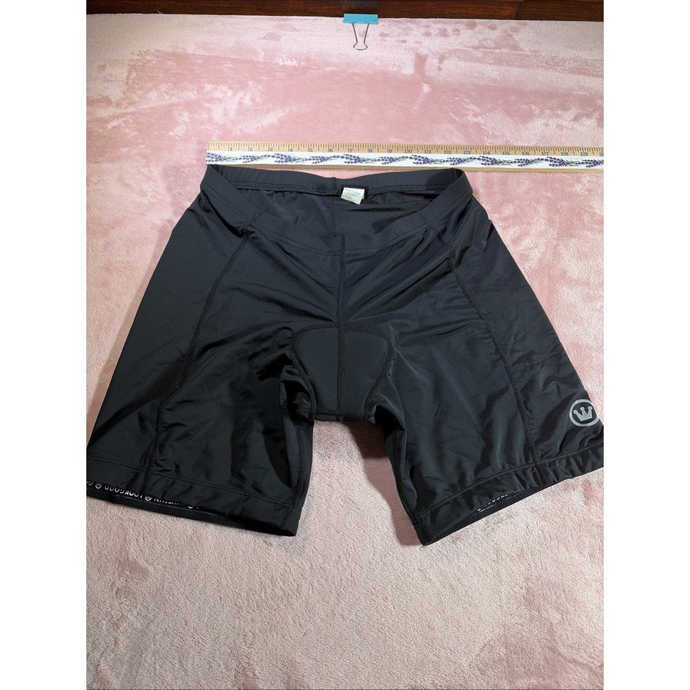 Canari Men Black Mountain Bike Cycling Shorts Padded Sz Large Fitted.